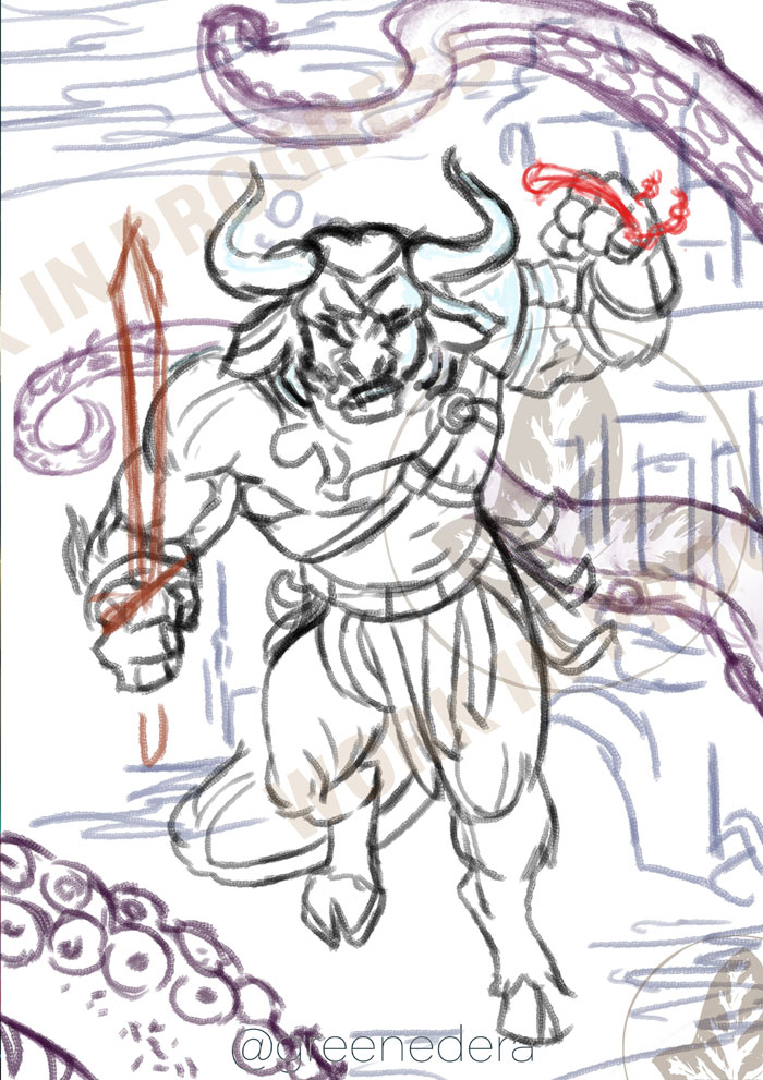 minotaur underwater charge by elena zambelli greenedera