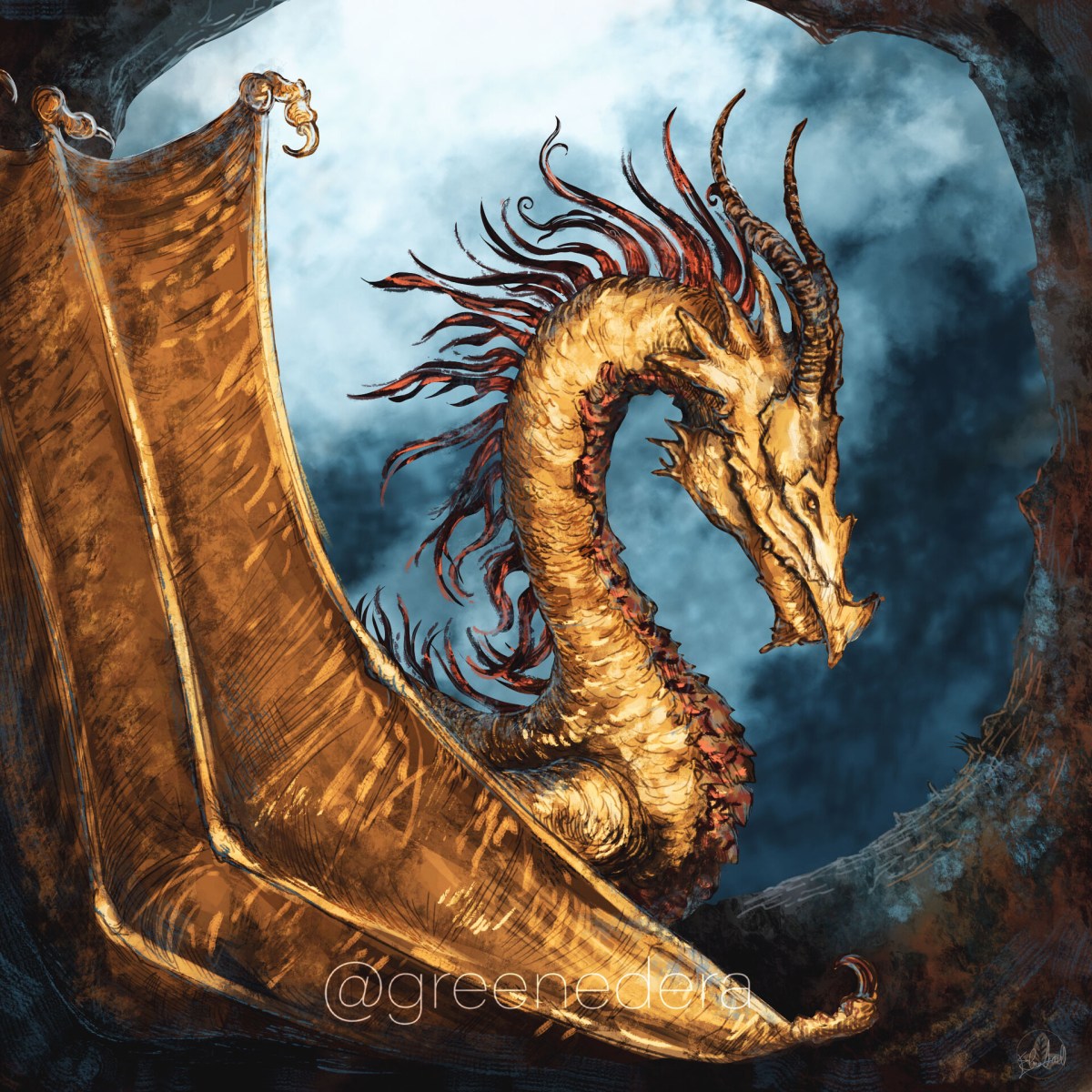 The elegant golden –&nbsp;Dragon