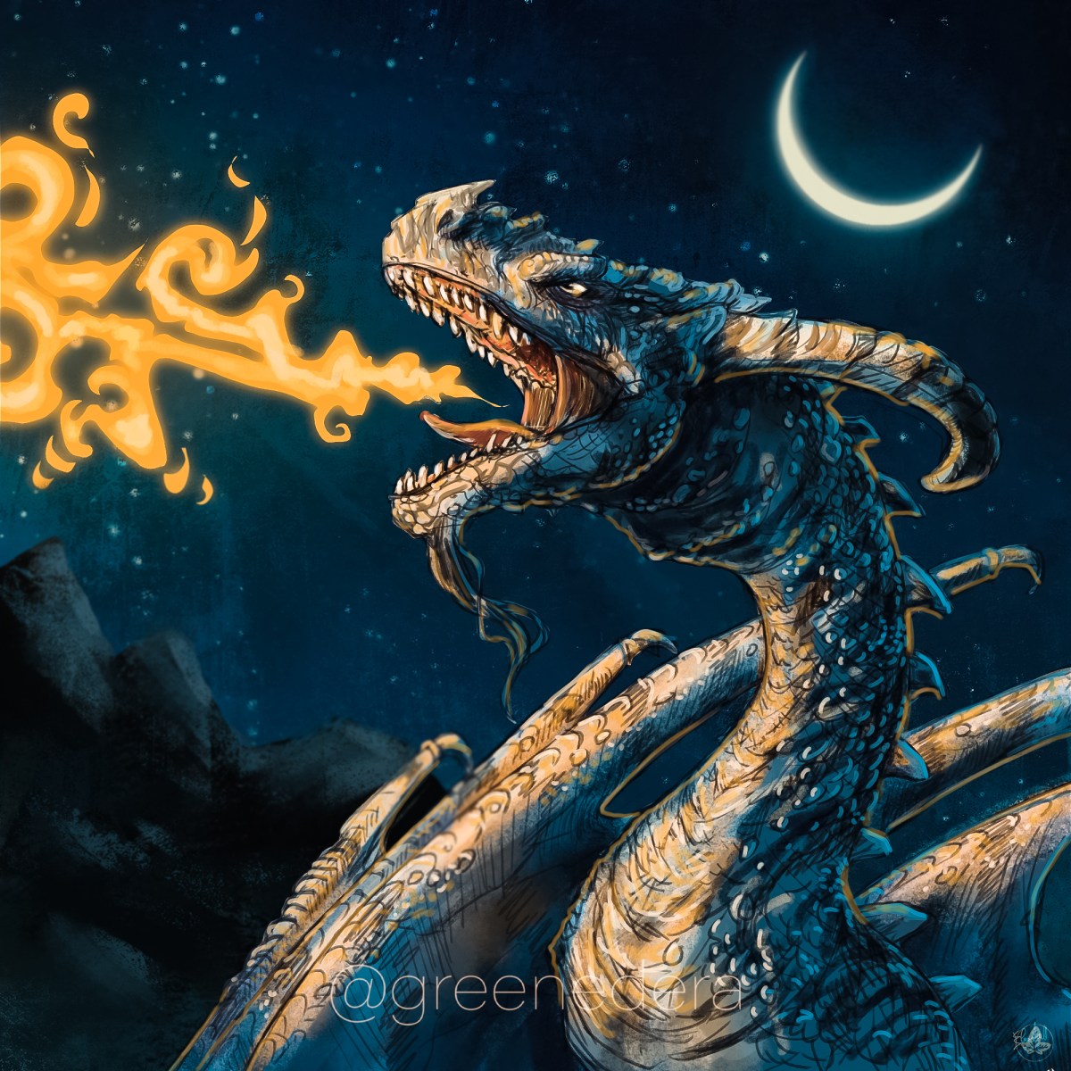 Night rage – Blue&nbsp;dragon